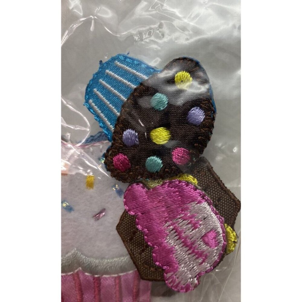 Next Style Iron-On Cupcake Appliques 6-Piece Value Pack NEW - Picture 4 of 4